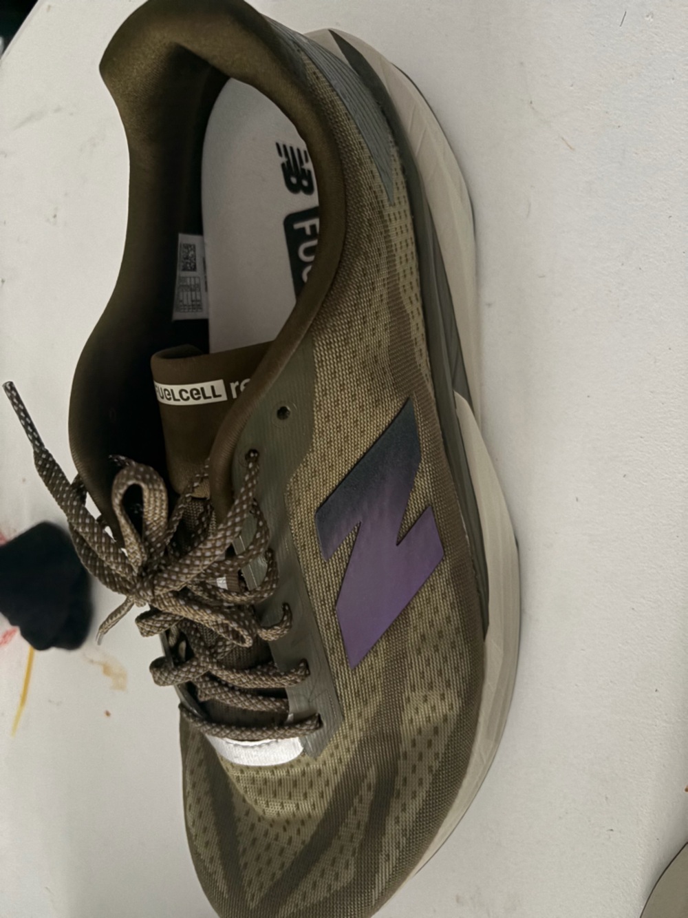 New Balance Olive Green and Black Men's Athletic Sneakers